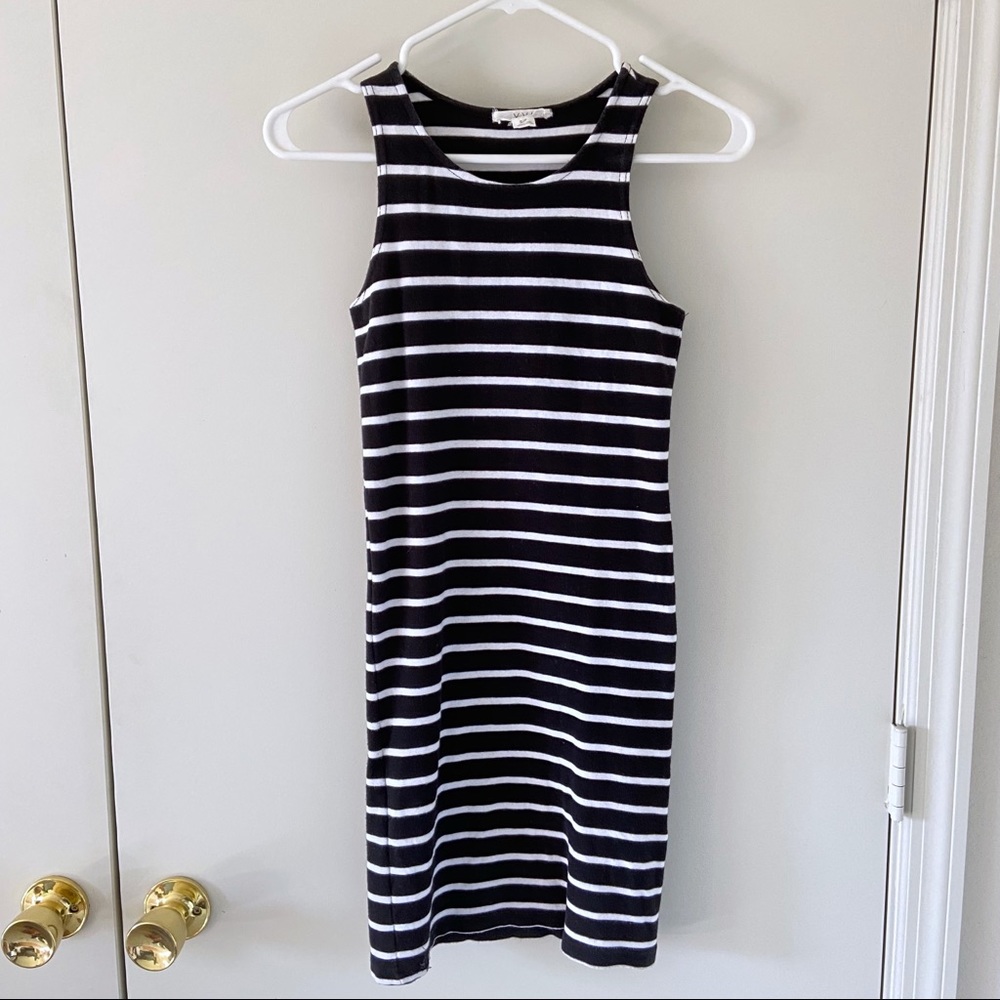 2/$20 F21 Tank top Bodycon Dress, Black and White Size S